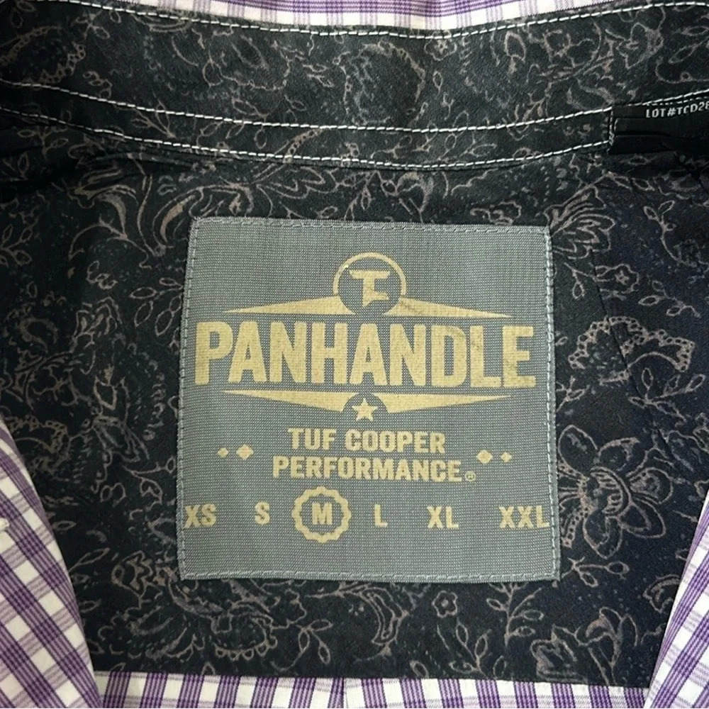 Panhandle Slim Tuf Cooper Performance Plaid Short Sleeve Button Down Shirt - Picture 6 of 8